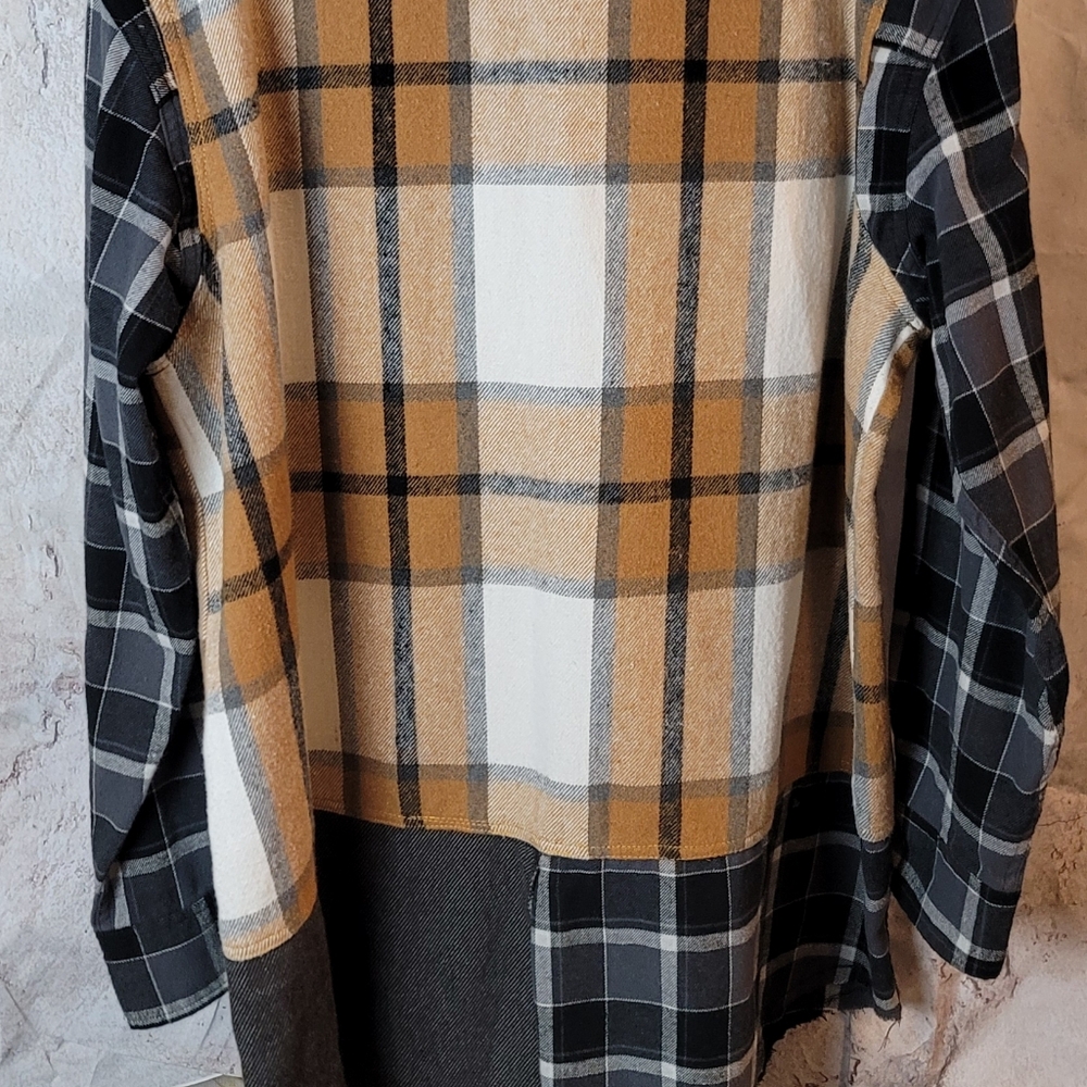 Upcycled Flannel Shacket - Picture 8 of 10